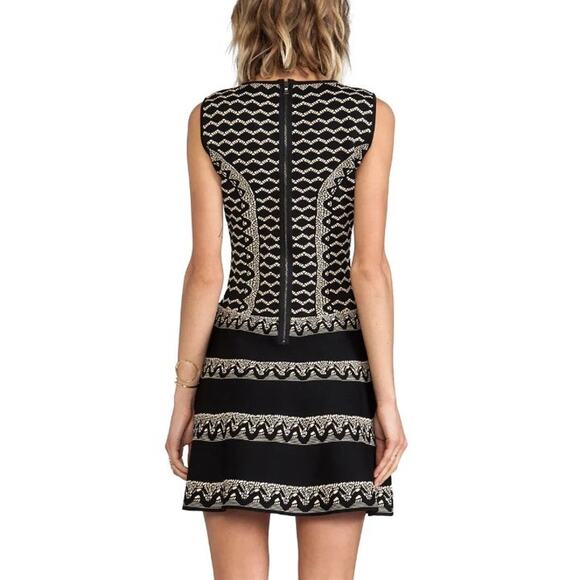 BCBGMaxAzria Wilma Dress in Black Combo Size XXS - Picture 3 of 13